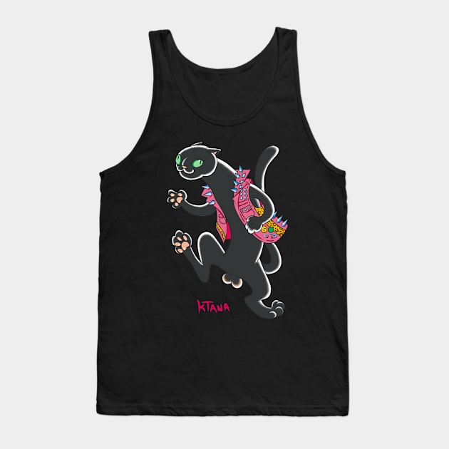 oi ! blabk cat! Tank Top by ART BY KTANA